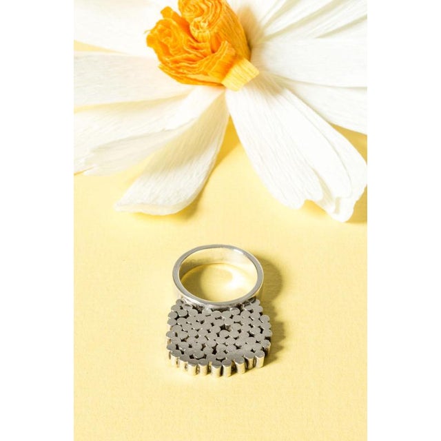 Silver Mid-Century Silver Ring from Cecilia Johansson, 1964 For Sale - Image 8 of 8