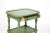 Gorgeous vintage Italian made sofa table from the 1950's. The sofa table was made of green lacquered wood, has a shelf at...