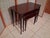 Vintage Mid Century Modern Nesting Tables Set of Three Mahogany With Mahogany Laminate Tops. For Sale In Orlando - Image 6 of 17