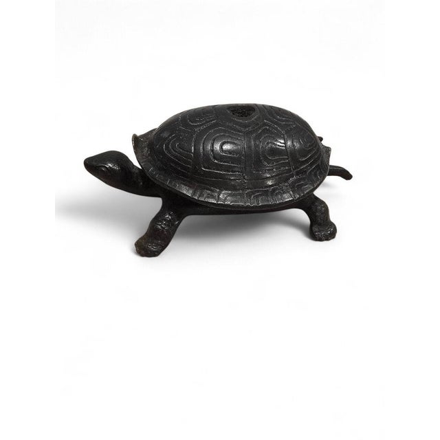 Charming and unusual 19th-century cigar cutter in the form of a turtle, crafted from cast iron. Both functional and highly...