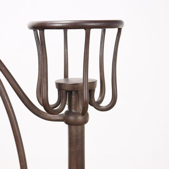 Liberty Fireplace Andiron in Wrought Iron For Sale - Image 3 of 8