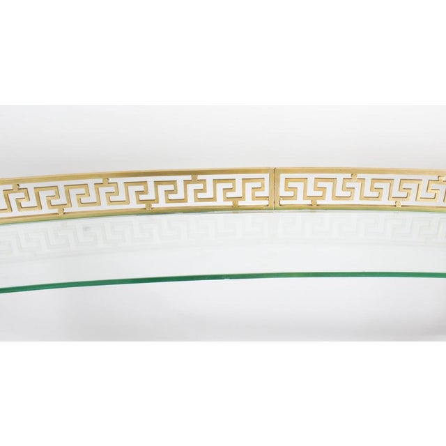 Vintage Versace Ormolu Mounted Curved Glass Display Unit 20th Century For Sale - Image 9 of 16