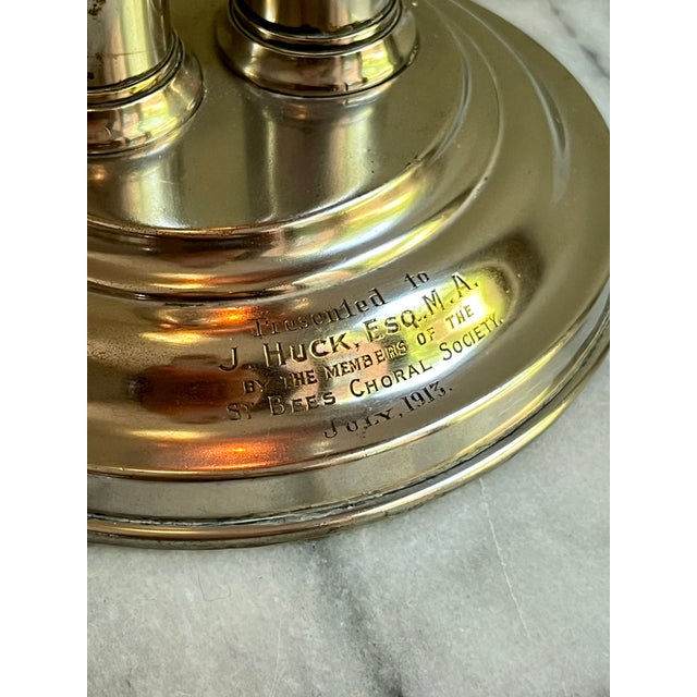 Silver-Plated Reflector Candle Lamp, 1913 For Sale - Image 6 of 12