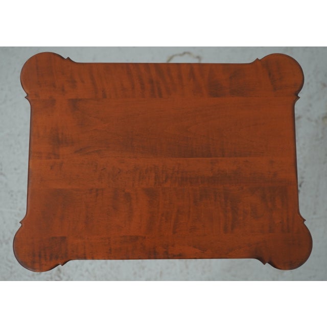 Traditional River Bend Tiger Maple Country Side Table For Sale - Image 3 of 14