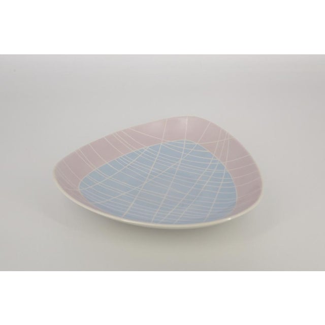 Blue Porcelain Plate from Weimar Porzellan, 1970s For Sale - Image 8 of 9