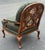 French Provincial Brandywine Custom Calico Corner Upholstered Bergere Chair With Lattice Back For Sale - Image 3 of 10
