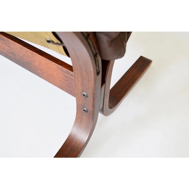 Brown Set of Vintage Peanut Brown Siesta Chairs by Ingmar Relling for Westnofa, 1960s For Sale - Image 8 of 10