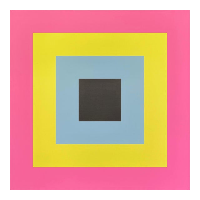 Contemporary Abstract Acrylic on Stretched Canvas "Colour Orb 4" by Brent Hallard For Sale
