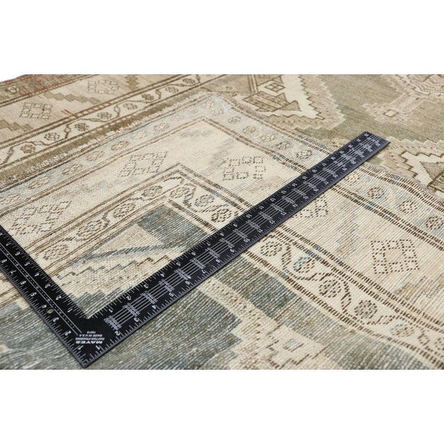 Early 20th Century Antique Turkish Malayer Rug Runner - 04'02 X 12'02 For Sale - Image 5 of 8