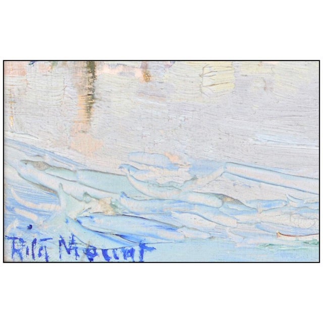 Contemporary Early 20th Century Peace in the Harbor, Rita Mount For Sale - Image 3 of 4
