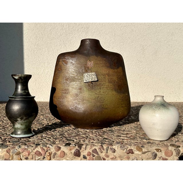 1960s Mid-Century Ceramic Vase by Gerda Heuckeroth for Carstens Atelier, Tönnieshof Fredelsloh, Germany, 1960s For Sale - Image 5 of 18
