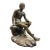 Classical, Cast Bronze, Grand Tour, Statue of Seated Hermes, Italy, 20th C. For Sale