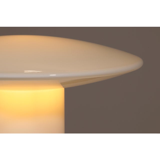 Glass Mushroom Table Lamp attributed to Peill & Putzler, Germany, 1970s For Sale - Image 7 of 11