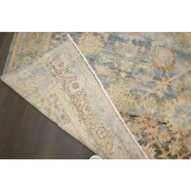 Antique Zabihi Collection Persian Mahal Light Blue Field Rug - 7' x 10' For Sale - Image 12 of 12