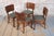 Art Deco Chairs in Beech, Spruce and Walnut Veneer, Czech, 1920s, Set of 4 For Sale - Image 3 of 18