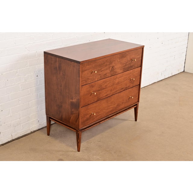 Paul McCobb Planner Group Solid Birch Dresser or Chest of Drawers, Newly Refinished For Sale - Image 15 of 15