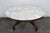 Mid 20th Century Victorian Style Oval Marble Top Carved Coffee Table For Sale - Image 10 of 13