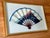 Blue 1960s Hand Painted Japanese Fan in Shadow Frame For Sale - Image 8 of 11