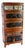 Vintage Asian Chinoiserie Lacquered Wood Tall Cabinet With Brass Decorative Panels For Sale