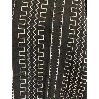 Black and White Mud Cloth Remnant For Sale