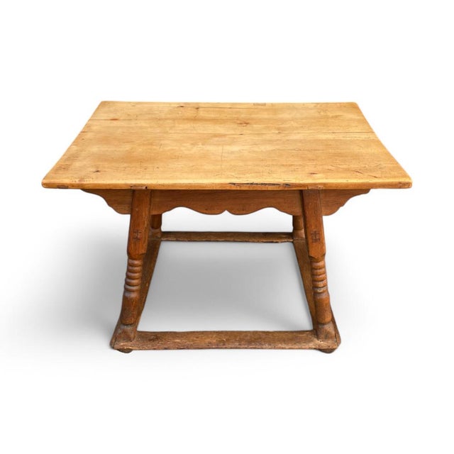 Antique Oak and Maple Dining Table For Sale - Image 18 of 18