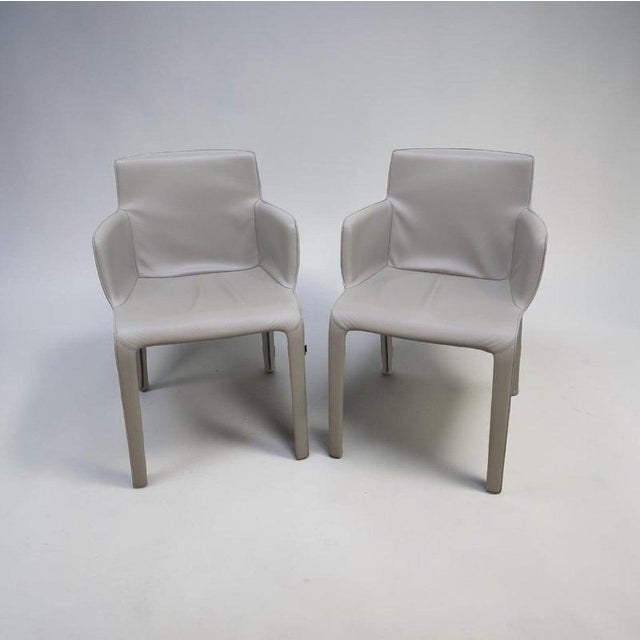 Contemporary Gio Chairs in Leather by Walter Knoll, Set of 8 For Sale - Image 3 of 18