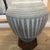 Bauhaus Ceramic Light Grey Hand Made Studio Glaze Vintage Mid Century Dutch Table Lamp For Sale - Image 3 of 7