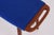 Wood Teak Stool with Blue Wool Cover, 1950s For Sale - Image 7 of 10