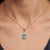 Contemporary Elegant Style Blue Topaz Pendant - December Birthstone Pendant for Woman For Sale - Image 3 of 5