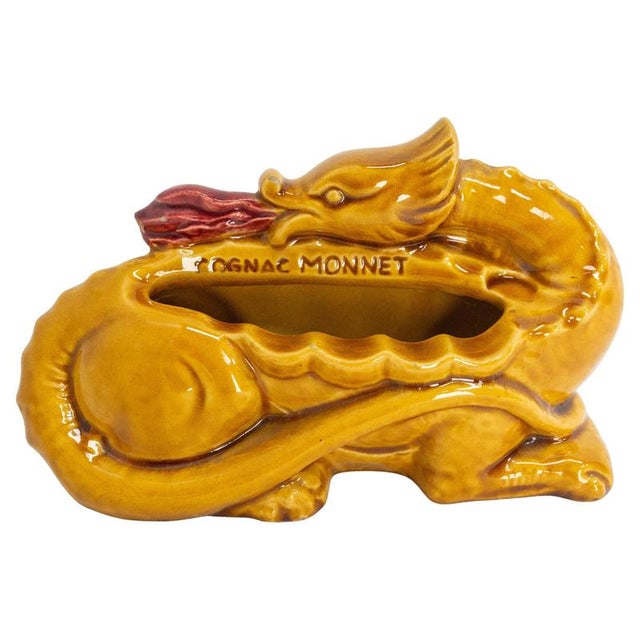 Mid-Century Ashtray with Fire-Dreathing Salamander from Cognac Monnet, 1970s For Sale - Image 11 of 11
