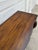 Wood Vintage Neoclassical Revival Console Table With Ornately Carved Scroll Supports and Lower Shelf For Sale - Image 7 of 12