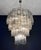 Large Vintage Murano Glass Tiered Chandelier with Smoked Glass Tube, 1990s For Sale - Image 11 of 16