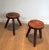 Brutalist Pine Stools. French Work. Circa 1950 - a Pair For Sale - Image 12 of 12