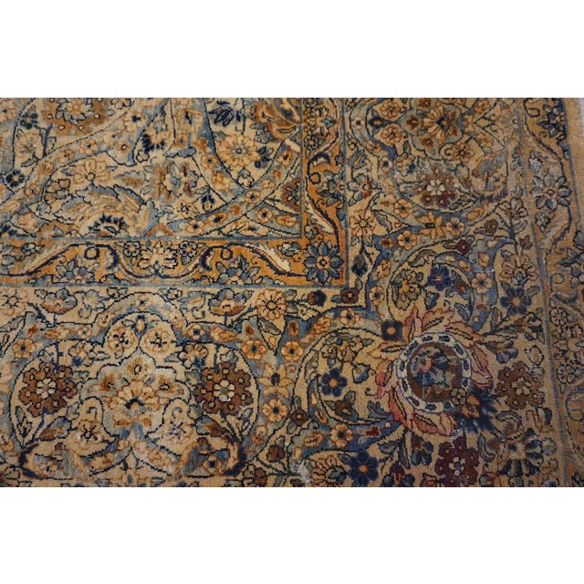 Brown Early 20th Century Persian Kirman Carpet ( 9' x 11'9" - 275 x 360 ) For Sale - Image 8 of 10