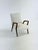 Brown Mid-Century Italian Lounge Armchair in Cherrywood and White Bouclé, 1950s For Sale - Image 8 of 14