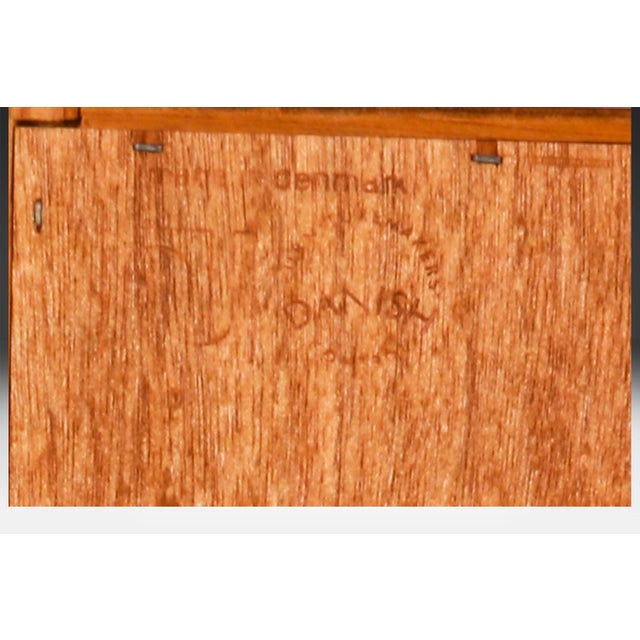 Late 20th Century Danish Teak Modern Sliding Glass Door Double Bookcase For Sale In Baltimore - Image 6 of 12