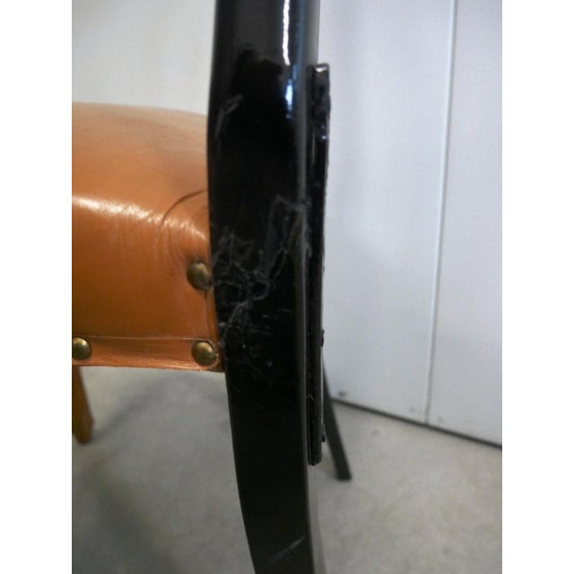 Black Vintage Italian Chippendale Style Chairs, 1940s, Set of 6 For Sale - Image 8 of 15