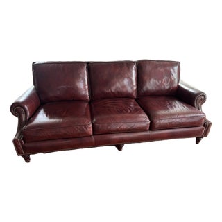 Hancock and Moore Leather Danvers Sofa For Sale