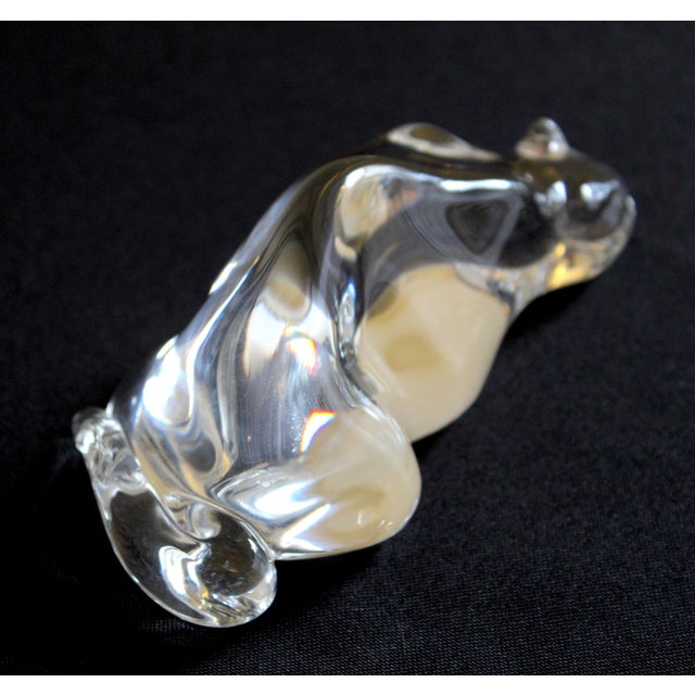 Vintage Steuben Crystal "Roman Cat" Hand Cooler Paperweight by Susan Smyly, Signed, 1979 For Sale In Naples, FL - Image 6 of 10