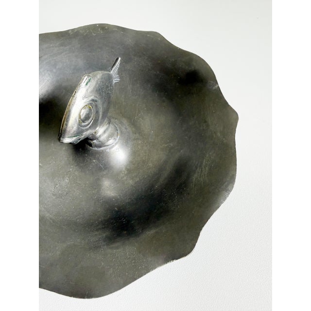 Fish Vide Poche Catchall in Pewter For Sale - Image 9 of 12