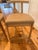 Mid-Century Modern Pair of Natural Wood/Faux Leather Lulu and Georgia Barstools (Counter Height) For Sale - Image 3 of 8