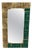 Wall Mirror in Green Murano Glass and Carved Brass from Justfurnituress SRL For Sale