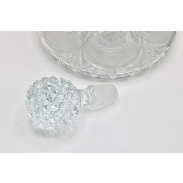 Glass Mid Century West Germany Lead Crystal Decanter For Sale - Image 7 of 13