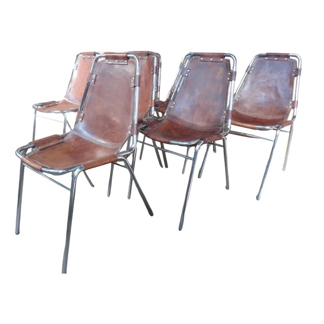 Chairs by Charlotte Perriand for Les Arcs, 1960, Set of 8 For Sale