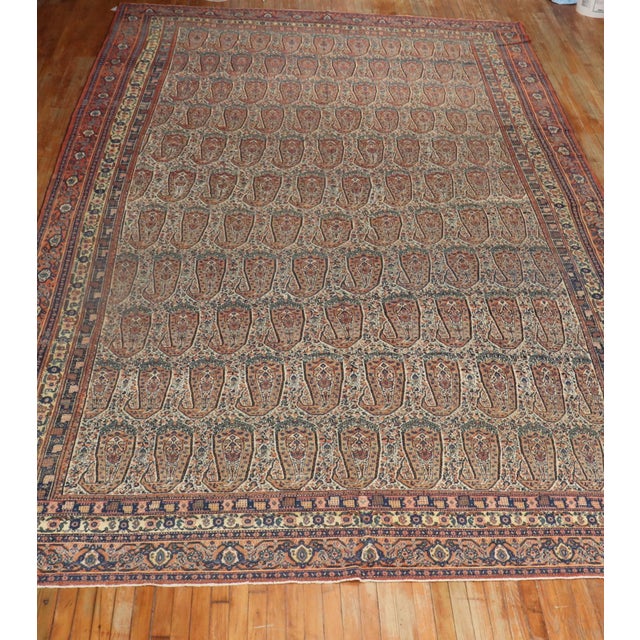 Antique Persian Senneh Rug - 9'3" x 16'9" For Sale In New York - Image 6 of 12