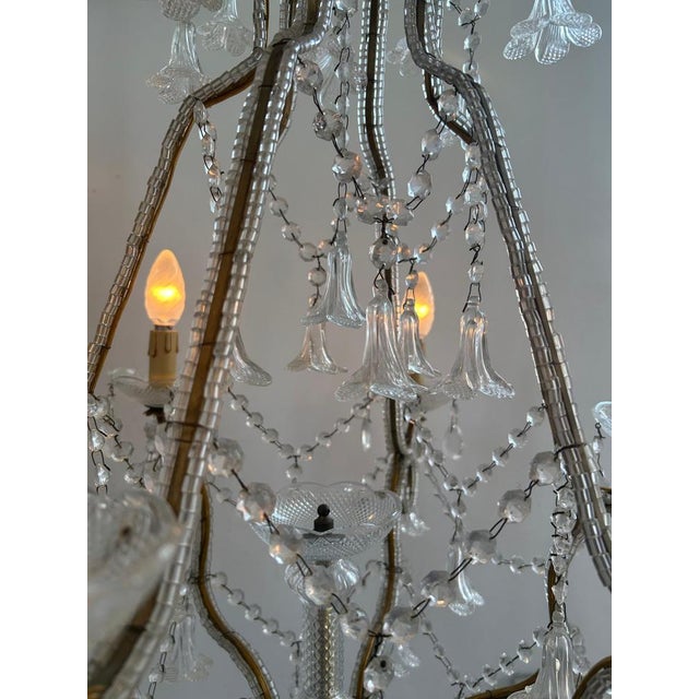 Murano Glass Chandeliers, 1950s, Set of 2 For Sale - Image 15 of 18