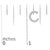Early 21st Century 10K White Gold 1/10 Cttw Diamond 'C' Initial Stud Earring For Sale - Image 5 of 5