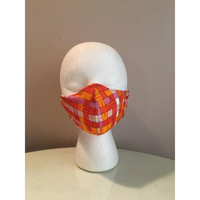 2000 - 2009 Hermes Vintage Handmade Bolduc Au Carre Silk Scarf Face Mask For Sale - Image 5 of 7