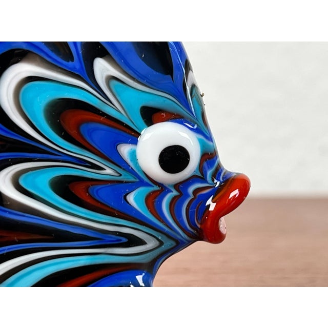 Vintage Art Glass Fish Figurine, 1970s, in Very Good conditions. Designed 1970 to 1979