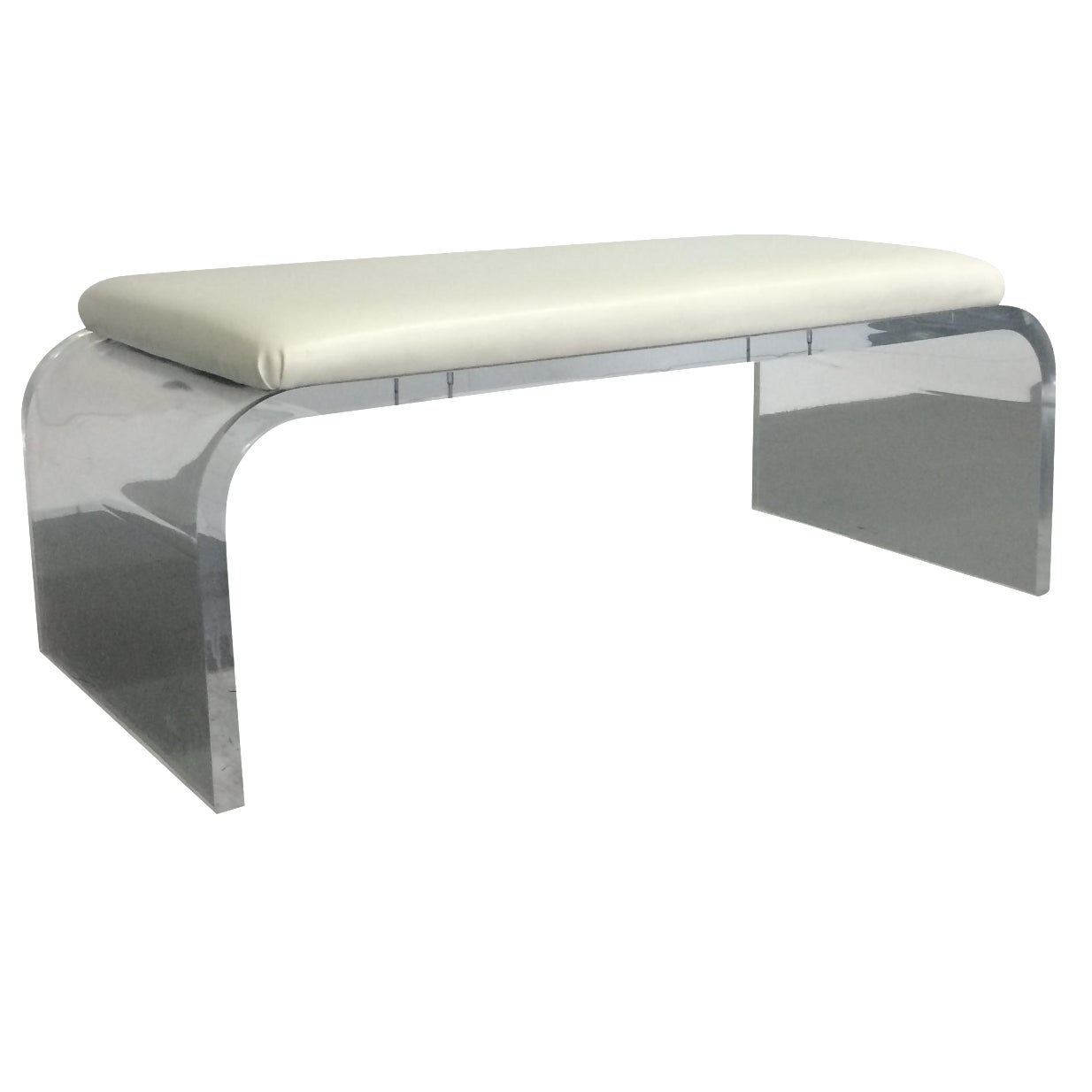 Lucite Waterfall Bench Chairish